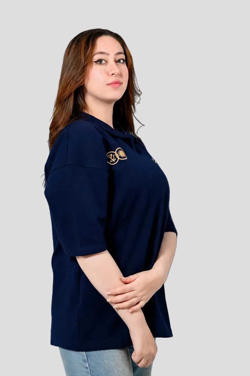 Polo in navy-blue